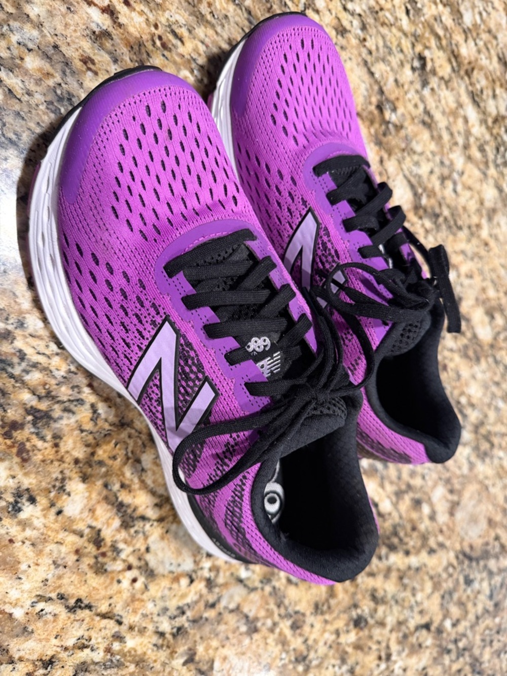 New Balance Women's Vibrant Purple & Black Running Sneakers